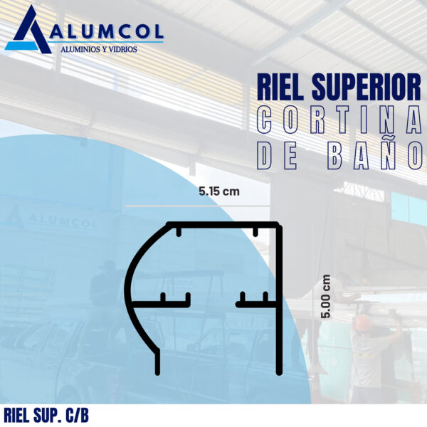 RIEL SUP C/B ACRILICO